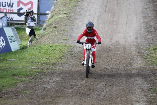 29.08.2026, Daolasa di Commezzadura, Black Snake, 2026 UCI MTB World Championship, WM, Weltmeisterschaft Women Junior s Finals DHI (downhill) Tayte Proulx-Royds 9 (CAN) Daolasa di Commezzadura Black Snake Trento Italy Copyright: xJustPictures.ch FrancescoxMinghettix jp-en-FrMi-_NG_0258