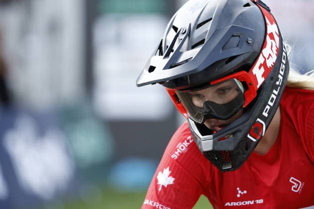 29.08.2026, Daolasa di Commezzadura, Black Snake, 2026 UCI MTB World Championship, WM, Weltmeisterschaft Women Junior s Finals DHI (downhill) Tayte Proulx-Royds 9 (CAN) Daolasa di Commezzadura Black Snake Trento Italy Copyright: xJustPictures.ch FrancescoxMinghettix jp-en-FrMi-_NG_0264
