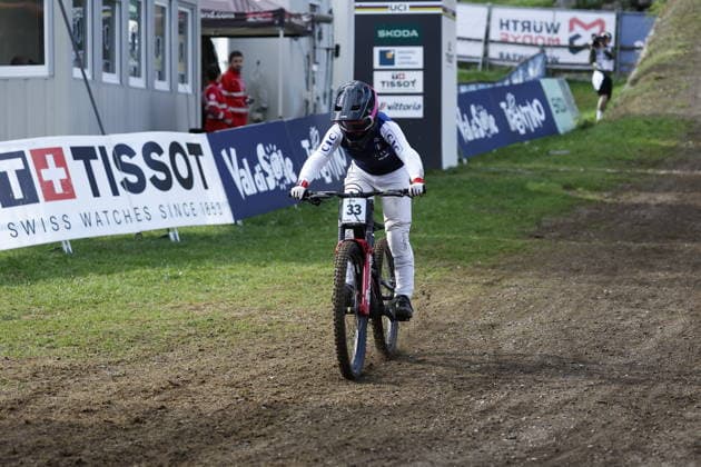 29.08.2026, Daolasa di Commezzadura, Black Snake, 2026 UCI MTB World Championship, WM, Weltmeisterschaft Women Junior s Finals DHI (downhill) Lauryn Saluzzo 33 (FRA) Daolasa di Commezzadura Black Snake Trento Italy Copyright: xJustPictures.ch FrancescoxMinghettix jp-en-FrMi-_NG_0034
