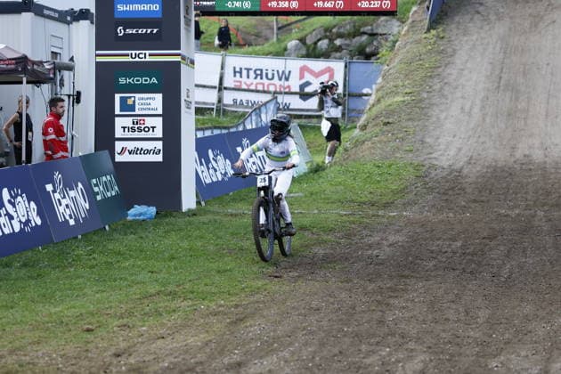 29.08.2026, Daolasa di Commezzadura, Black Snake, 2026 UCI MTB World Championship, WM, Weltmeisterschaft Women Junior s Finals DHI (downhill) Zuri Acheson 25 (AUS) Daolasa di Commezzadura Black Snake Trento Italy Copyright: xJustPictures.ch FrancescoxMinghettix jp-en-FrMi-_NG_0085