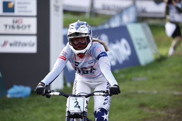 29.08.2026, Daolasa di Commezzadura, Black Snake, 2026 UCI MTB World Championship, WM, Weltmeisterschaft Women Junior s Finals DHI (downhill) Aletha Ostgaard 2 (USA) Daolasa di Commezzadura Black Snake Trento Italy Copyright: xJustPictures.ch FrancescoxMinghettix jp-en-FrMi-_NG_0390