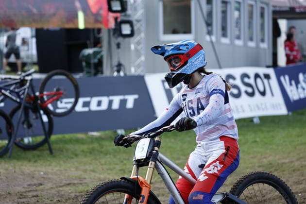 29.08.2026, Daolasa di Commezzadura, Black Snake, 2026 UCI MTB World Championship, WM, Weltmeisterschaft Women Junior s Finals DHI (downhill) Raina Logar 15 (USA) Daolasa di Commezzadura Black Snake Trento Italy Copyright: xJustPictures.ch FrancescoxMinghettix jp-en-FrMi-_NG_0192