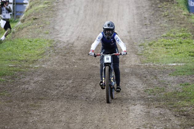 29.08.2026, Daolasa di Commezzadura, Black Snake, 2026 UCI MTB World Championship, WM, Weltmeisterschaft Women Junior s Finals DHI (downhill) Ava Chaumet Lagrange 11 (FRA) Daolasa di Commezzadura Black Snake Trento Italy Copyright: xJustPictures.ch FrancescoxMinghettix jp-en-FrMi-_NG_0236
