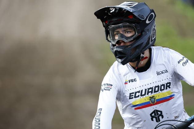 29.08.2026, Daolasa di Commezzadura, Black Snake, 2026 UCI MTB World Championship, WM, Weltmeisterschaft Women Junior s Finals DHI (downhill) Rafaela Roldan Raue 34 (ECU) Daolasa di Commezzadura Black Snake Trento Italy Copyright: xJustPictures.ch FrancescoxMinghettix jp-en-FrMi-_NG_0065