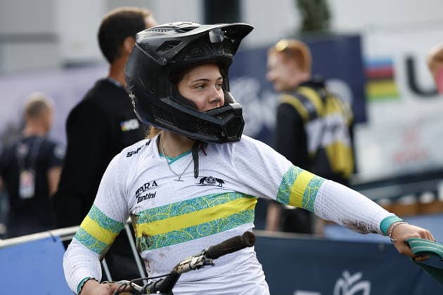 29.08.2026, Daolasa di Commezzadura, Black Snake, 2026 UCI MTB World Championship, WM, Weltmeisterschaft Women Junior s Finals DHI (downhill) Zuri Acheson 25 (AUS) Daolasa di Commezzadura Black Snake Trento Italy Copyright: xJustPictures.ch FrancescoxMinghettix jp-en-FrMi-_NG_0097