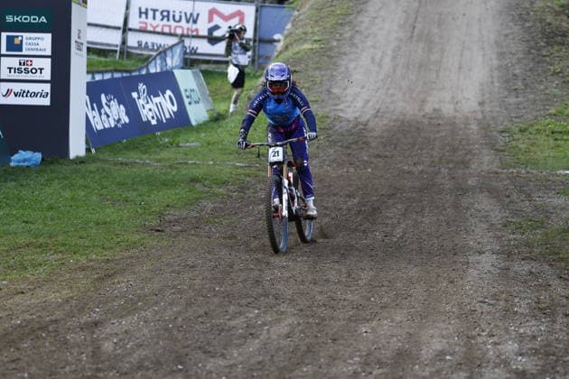 29.08.2026, Daolasa di Commezzadura, Black Snake, 2026 UCI MTB World Championship, WM, Weltmeisterschaft Women Junior s Finals DHI (downhill) Rebecca Bruno 21 (ITA) Daolasa di Commezzadura Black Snake Trento Italy Copyright: xJustPictures.ch FrancescoxMinghettix jp-en-FrMi-_NG_0124
