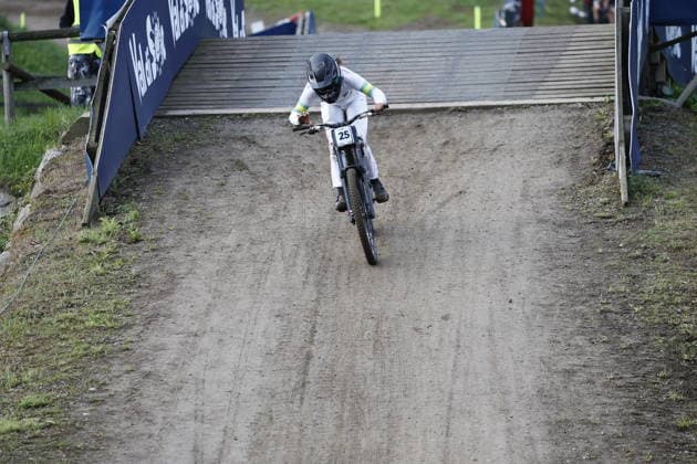 29.08.2026, Daolasa di Commezzadura, Black Snake, 2026 UCI MTB World Championship, WM, Weltmeisterschaft Women Junior s Finals DHI (downhill) Zuri Acheson 25 (AUS) Daolasa di Commezzadura Black Snake Trento Italy Copyright: xJustPictures.ch FrancescoxMinghettix jp-en-FrMi-_NG_0082