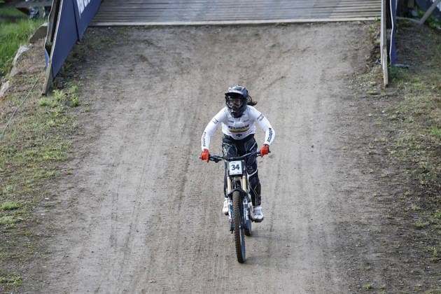 29.08.2026, Daolasa di Commezzadura, Black Snake, 2026 UCI MTB World Championship, WM, Weltmeisterschaft Women Junior s Finals DHI (downhill) Rafaela Roldan Raue 34 (ECU) Daolasa di Commezzadura Black Snake Trento Italy Copyright: xJustPictures.ch FrancescoxMinghettix jp-en-FrMi-_NG_0062
