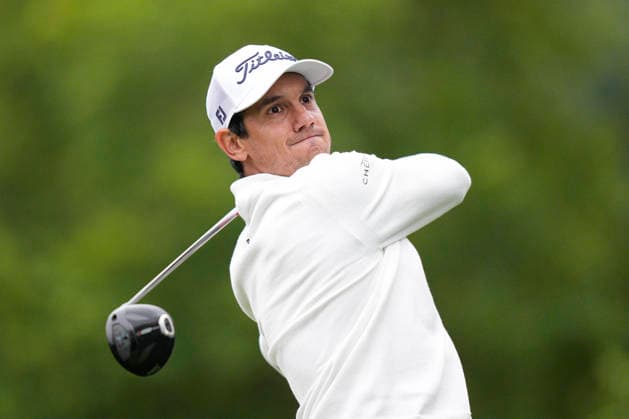 SUTTON COLDFIELD, ENGLAND - AUG 29: Matteo Manassero (ITL) plays from the third tee during delayed play in Round 2 at the 2026 Husqvarna British Masters at The Belfry, Sutton Coalfield on August 29, 2026 in Warwickshire, England The 2026 Husqvarna British Masters