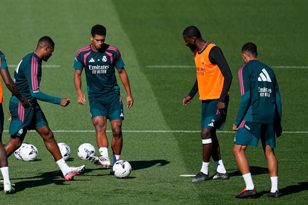 August 29, 2026, Valdebebas, Madrid, Spain: Jude Bellingham during the training day of Real Madrid ahead the Spanish League, LaLiga EA Sports, football match against Malaga CF at Ciudad Deportiva Real Madrid on August 29, 2026, in Valdebebas, Madrid, Spain. Real Madrid Training And press conference, PK, Pressekonferenz - LaLiga EA Sports - ZUMAa181 20260829_zaa_a181_010 Copyright: xOscarxJ.xBarrosox