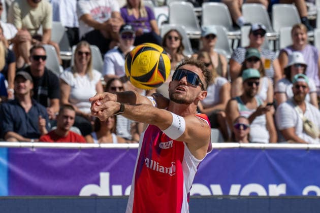 RECORD DATE NOT STATED German Beach Championship - Deutsche Beachvolleyball Meisterschaft Dortmund, Germany 29.08.2026 DORTMUND, GERMANY - AUGUST 29: Jonas Sagstetter (Player 2, Eintracht Spontent) during the German Beach Championship - Deutsche Beachvolleyball Meisterschaft at Dortmund on August 29, 2026 in Dortmund, Germany. Copyright: xBEAUTIFULxSPORTS PeterxWeberx