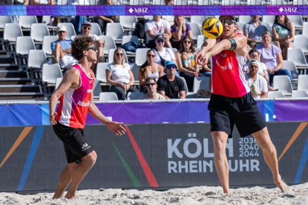 RECORD DATE NOT STATED German Beach Championship - Deutsche Beachvolleyball Meisterschaft Dortmund, Germany 29.08.2026 DORTMUND, GERMANY - AUGUST 29: Nils Ehlers (Player 1, ETV Hamburg), Lui Wüst (Player 2, Eintracht Spontent) during the German Beach Championship - Deutsche Beachvolleyball Meisterschaft at Dortmund on August 29, 2026 in Dortmund, Germany. Copyright: xBEAUTIFULxSPORTS PeterxWeberx
