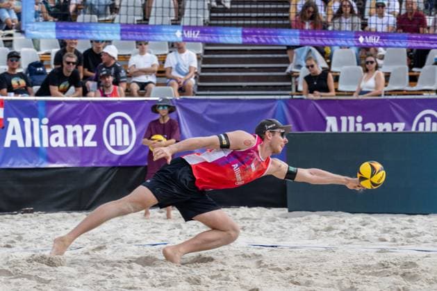 RECORD DATE NOT STATED German Beach Championship - Deutsche Beachvolleyball Meisterschaft Dortmund, Germany 29.08.2026 DORTMUND, GERMANY - AUGUST 29: Nils Ehlers (Player 1, ETV Hamburg) during the German Beach Championship - Deutsche Beachvolleyball Meisterschaft at Dortmund on August 29, 2026 in Dortmund, Germany. Copyright: xBEAUTIFULxSPORTS PeterxWeberx