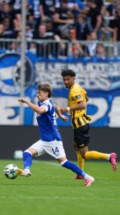29.08.2026, Tivoli, Aachen, GER, 3. Liga, 3. Spieltag: Alemannia Aachen vs SV Meppen, Thorben Deters (SV Meppen 14) DFL REGULATIONS PROHIBIT ANY USE OF PHOTOGRAPHS AS IMAGE SEQUENCES AND OR QUASI-VIDEO. Aachen NRW Tivoli