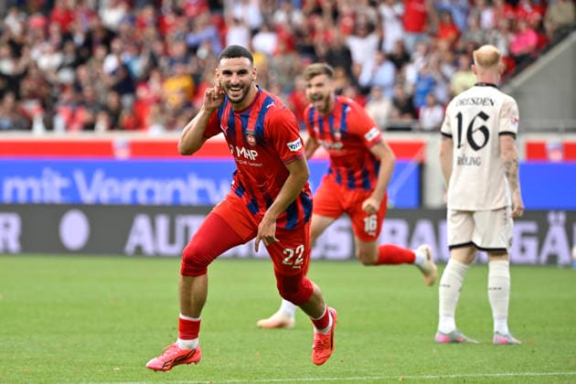 TOR zum 3:2 Oualid Mhamdi 1. FC Heidenheim 1846 FCH (22) Torjubel Julian Niehues 1. FC Heidenheim 1846 FCH (16) Nils Froeling SG Dynamo Dresden SGD (16) enttaeuscht 1. FC Heidenheim 1846 FCH vs SG Dynamo Dresden SGD 29.08.2026 DFL REGULATIONS PROHIBIT ANY USE OF PHOTOGRAPHS AS IMAGE SEQUENCES AND OR QUASI-VIDEO 1. FC Heidenheim 1846 FCH vs SG Dynamo Dresden SGD *** GOAL: 3-2 Oualid Mhamdi 1 FC Heidenheim 1846 FCH 22 Goal celebration Julian Niehues 1 FC Heidenheim 1846 FCH 16 Nils Froeling SG Dynamo Dresden SGD 16 Disappointed 1 FC Heidenheim 1846 FCH vs. SG Dynamo Dresden SGD August 29, 2026 DFL regulations prohibit any use of photographs as image sequences and or quasi-video 1 FC Heidenheim 1846 FCH vs. SG Dynamo Dresden SGD