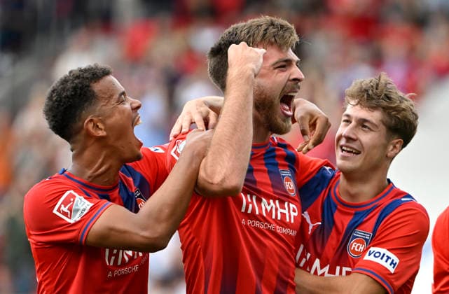 TOR zum 4:2 Julian Niehues 1. FC Heidenheim 1846 FCH (16) Torjubel Marcel Costly 1. FC Heidenheim 1846 FCH (24) Yannik Wagner 1. FC Heidenheim 1846 FCH (38) 1. FC Heidenheim 1846 FCH vs SG Dynamo Dresden SGD 29.08.2026 DFL REGULATIONS PROHIBIT ANY USE OF PHOTOGRAPHS AS IMAGE SEQUENCES AND OR QUASI-VIDEO 1. FC Heidenheim 1846 FCH vs SG Dynamo Dresden SGD *** GOAL: 4-2 Julian Niehues 1 FC Heidenheim 1846 FCH 16 Goal celebration: Marcel Costly 1 FC Heidenheim 1846 FCH 24 Yannik Wagner 1 FC Heidenheim 1846 FCH 38 1 FC Heidenheim 1846 FCH vs. SG Dynamo Dresden SGD August 29, 2026 DFL regulations prohibit any use of photographs as image sequences and or quasi-video 1 FC Heidenheim 1846 FCH vs. SG Dynamo Dresden SGD