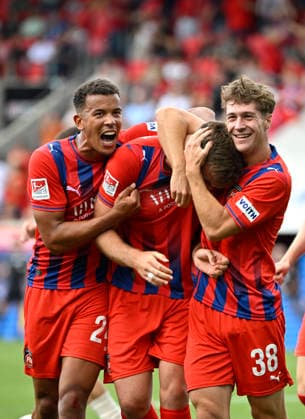 TOR zum 4:2 Julian Niehues 1. FC Heidenheim 1846 FCH (16) Torjubel Marcel Costly 1. FC Heidenheim 1846 FCH (24) Yannik Wagner 1. FC Heidenheim 1846 FCH (38) 1. FC Heidenheim 1846 FCH vs SG Dynamo Dresden SGD 29.08.2026 DFL REGULATIONS PROHIBIT ANY USE OF PHOTOGRAPHS AS IMAGE SEQUENCES AND OR QUASI-VIDEO 1. FC Heidenheim 1846 FCH vs SG Dynamo Dresden SGD *** GOAL: 4-2 Julian Niehues 1 FC Heidenheim 1846 FCH 16 Goal celebration: Marcel Costly 1 FC Heidenheim 1846 FCH 24 Yannik Wagner 1 FC Heidenheim 1846 FCH 38 1 FC Heidenheim 1846 FCH vs. SG Dynamo Dresden SGD August 29, 2026 DFL regulations prohibit any use of photographs as image sequences and or quasi-video 1 FC Heidenheim 1846 FCH vs. SG Dynamo Dresden SGD