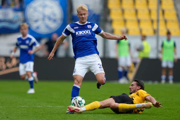 29.08.2026, Tivoli, Aachen, GER, 3. Liga, 3. Spieltag: Alemannia Aachen vs SV Meppen, Luca Prasse (SV Meppen 31) DFL REGULATIONS PROHIBIT ANY USE OF PHOTOGRAPHS AS IMAGE SEQUENCES AND OR QUASI-VIDEO. Aachen NRW Tivoli