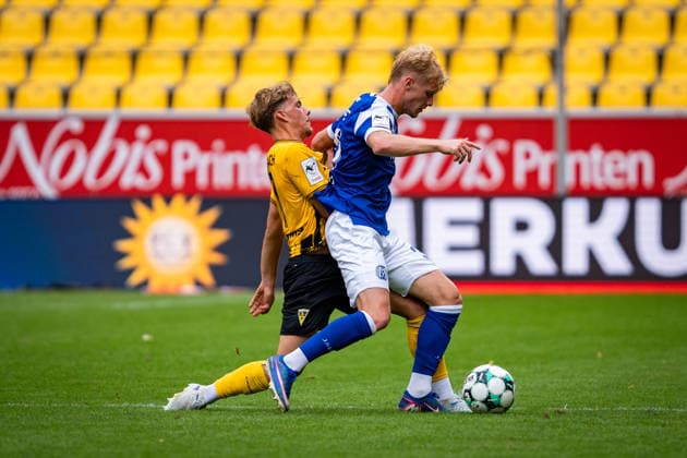 Meiko Waeschenbach (Alemannia Aachen, 11) gegen Luca Prasse (SV Meppen, 31) Alemannia Aachen vs. SV Meppen, Fussball, 3. Liga, 3. Spieltag, Saison 2026 2027, 29.08.2026 DFB REGULATIONS PROHIBIT ANY USE OF PHOTOGRAPHS AS IMAGE SEQUENCES AND OR QUASI-VIDEO Alemannia Aachen vs. SV Meppen, Fussball, 3. Liga, 3. Spieltag, Saison 2026 2027, 29.08.2026 Aachen Copyright: xEibner-Pressefoto J.xDerondeaux EP_JDU