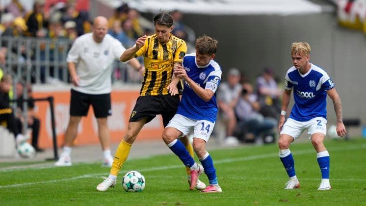 29.08.2026, Tivoli, Aachen, GER, 3. Liga, 3. Spieltag: Alemannia Aachen vs SV Meppen, Thorben Deters (SV Meppen 14) DFL REGULATIONS PROHIBIT ANY USE OF PHOTOGRAPHS AS IMAGE SEQUENCES AND OR QUASI-VIDEO. Aachen NRW Tivoli