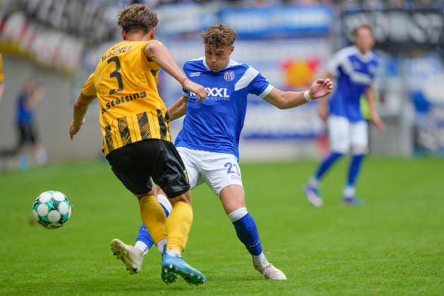 29.08.2026, Tivoli, Aachen, GER, 3. Liga, 3. Spieltag: Alemannia Aachen vs SV Meppen, Niclas Wessels (SV Meppen 23) DFL REGULATIONS PROHIBIT ANY USE OF PHOTOGRAPHS AS IMAGE SEQUENCES AND OR QUASI-VIDEO. Aachen NRW Tivoli