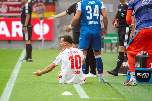 Deutschland: 1. Bundesliga 2026 2027, 1. Spieltag, 1.FC Köln vs TSG Hoffenheim, Samstag, 29.08.2026 RheinEnergier-Stadion (Köln-Nordrhein-Westfalen): Said El Mala (1.FC Köln, 10) am Boden, auf dem Spielfeld Köln RheinEnergie-Stadion Deutschland *** Germany 1 Bundesliga 2026–2027, Matchday 1, 1. FC Köln vs. TSG Hoffenheim, Saturday, August 29, 2026, RheinEnergie Stadium, Cologne, North Rhine-Westphalia, Said El Mala, 1. FC Köln, 10th place, on the field at Cologne’s RheinEnergie Stadium, Germany Copyright: xOrhanxHabashx