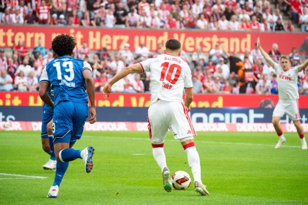 Deutschland: 1. Bundesliga 2026 2027, 1. Spieltag, 1.FC Köln vs TSG Hoffenheim, Samstag, 29.08.2026 RheinEnergier-Stadion (Köln-Nordrhein-Westfalen): Said El Mala (1.FC Köln, 10) schiesst den Ball aufs Tor Köln RheinEnergie-Stadion Deutschland *** Germany 1 Bundesliga 2026–2027, Matchday 1, 1. FC Köln vs. TSG Hoffenheim, Saturday, August 29, 2026, RheinEnergie Stadium, Cologne, North Rhine-Westphalia. Said El Mala of 1. FC Köln takes a shot on goal at the RheinEnergie Stadium in Cologne, Germany. Copyright: xOrhanxHabashx