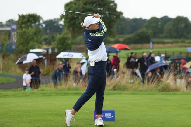 2026 KPMG Women s Irish Open, The K Club, Kildare 29 8 2026 Hannah Screen of England tees off on the 17th Hannah Screen tees off on the 17th 29 8 2026  Copyright: xx ISS_1118