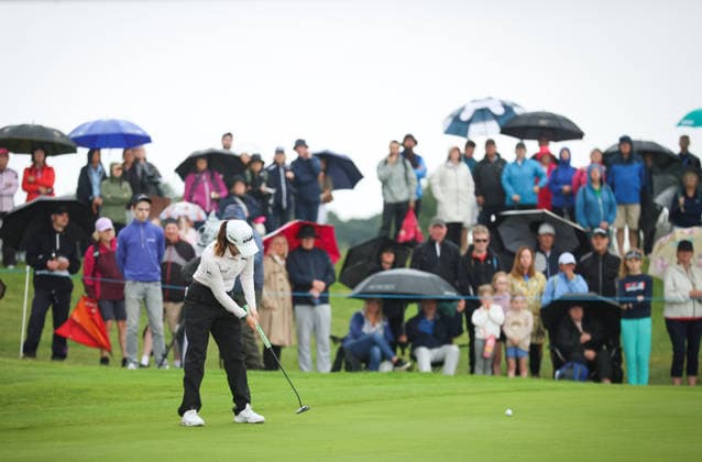 2026 KPMG Women s Irish Open, The K Club, Kildare 29 8 2026 Leona Maguire of Ireland putts on the 17th Leona Maguire putts on the 17th 29 8 2026  Copyright: xx ISS_1125