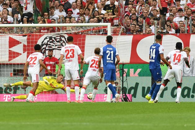 Adam Daghim (TSG Hoffenheim) Tor zum 0:1 waehrend des Spiels der 1. Bundesliga zwischen 1. FC Koeln und TSG Hoffenheim, RheinEnergieStadion am 29. August 2026 in Koeln, Deutschland. (Foto von Ralf Treese DeFodi Images) +++ Adam Daghim (TSG Hoffenheim) scores his team™s first goal during the Bundesliga match between 1. FC Koeln and TSG Hoffenheim at RheinEnergieStadion on August 29, 2026 in Cologne, Germany. (Photo by Ralf Treese DeFodi Images) DFB DFL REGULATIONS PROHIBIT ANY USE OF PHOTOGRAPHS AS IMAGE SEQUENCES AND OR QUASI-VIDEO. (Photo by Ralf Treese DeFodi Images) - *** Adam Daghim of TSG Hoffenheim scores the 0-1 goal during the Bundesliga 1 match between 1. FC Köln and TSG Hoffenheim, RheinEnergieStadion on August 29, 2026, in Cologne, Germany. Photo by Ralf Treese, DeFodi Images. Adam Daghim of TSG Hoffenheim scores his team’s first goal during the Bundesliga match between 1. FC Köln and TSG Hoffenheim at RheinEnergieStadion on August 29, 2026 in Cologne, Germany. Photo by Ralf Treese, DeFodi Images. DFB and DFL regulations prohibit any use of photographs as image sequences and or quasi-video. Photo by Ralf Treese, DeFodi Images.