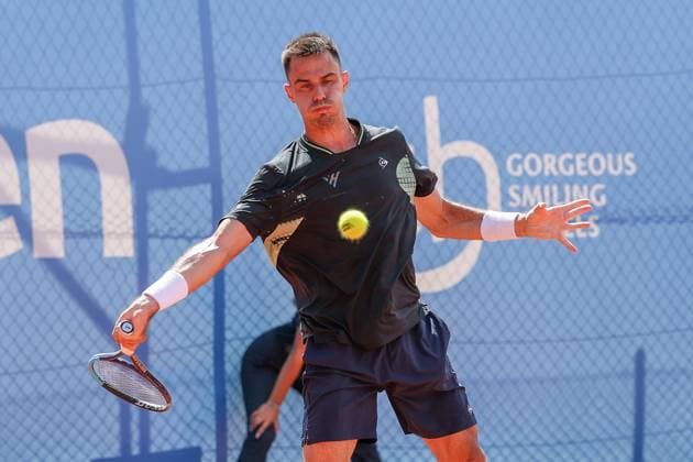 Im Bild: Winner der Schwaben Open 2026, Cezar Cretu (ROU), Facundo Mena (ARG) vs. Cezar Cretu (ROU), ATP, Tennis Herren Challenger Schwaben Open, Herren, Tennis, Finale, Einzel, 29.08.2026 Augsburg Bayern Deutschland