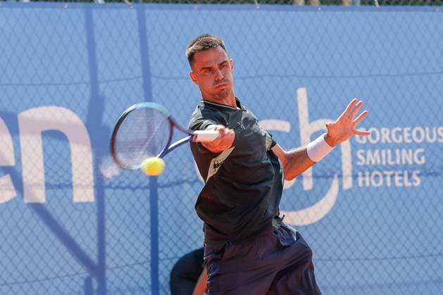 Im Bild: Winner der Schwaben Open 2026, Cezar Cretu (ROU), Facundo Mena (ARG) vs. Cezar Cretu (ROU), ATP, Tennis Herren Challenger Schwaben Open, Herren, Tennis, Finale, Einzel, 29.08.2026 Augsburg Bayern Deutschland