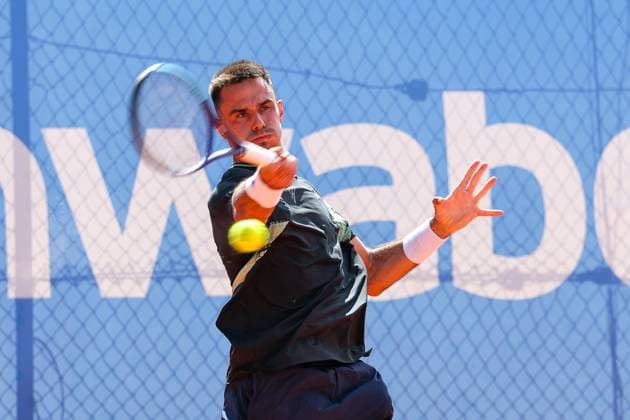 Im Bild: Winner der Schwaben Open 2026, Cezar Cretu (ROU), Facundo Mena (ARG) vs. Cezar Cretu (ROU), ATP, Tennis Herren Challenger Schwaben Open, Herren, Tennis, Finale, Einzel, 29.08.2026 Augsburg Bayern Deutschland