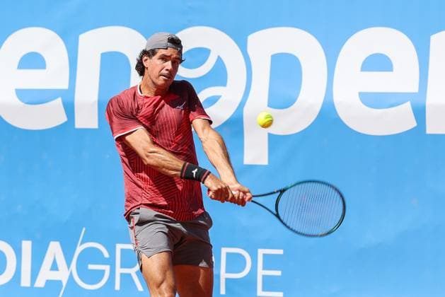Im Bild: Facundo Mena (ARG), Facundo Mena (ARG) vs. Cezar Cretu (ROU), ATP, Tennis Herren Challenger Schwaben Open, Herren, Tennis, Finale, Einzel, 29.08.2026 Augsburg Bayern Deutschland