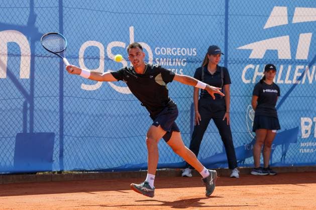 Im Bild: Winner der Schwaben Open 2026, Cezar Cretu (ROU), Facundo Mena (ARG) vs. Cezar Cretu (ROU), ATP, Tennis Herren Challenger Schwaben Open, Herren, Tennis, Finale, Einzel, 29.08.2026 Augsburg Bayern Deutschland