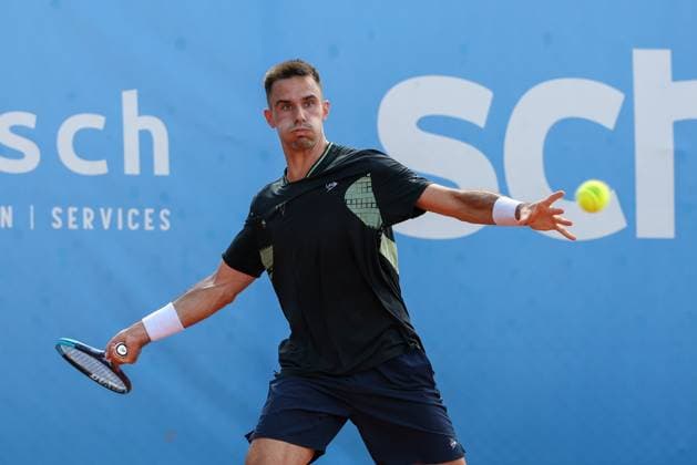 Im Bild: Winner der Schwaben Open 2026, Cezar Cretu (ROU), Facundo Mena (ARG) vs. Cezar Cretu (ROU), ATP, Tennis Herren Challenger Schwaben Open, Herren, Tennis, Finale, Einzel, 29.08.2026 Augsburg Bayern Deutschland