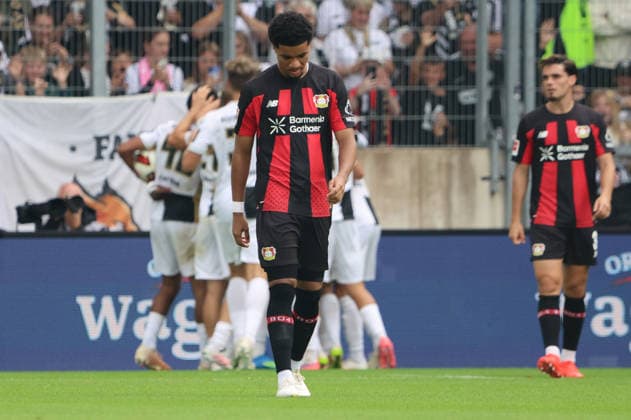 29.08.2026, Fussball, Herren, 1. Bundesliga, Saison 2026 2027, SV 07 Elversberg - Bayer 04 Leverkusen, Malik Tillman (Bayer 04 Leverkusen) enttäuscht Elversberg Ursapharm-Arena an der Kaiserlinde Saarland Deutschland (DEU) *** August 29, 2026, Soccer, Men s, Bundesliga 1, 2026–2027 Season, SV 07 Elversberg vs. Bayer 04 Leverkusen, Malik Tillman of Bayer 04 Leverkusen disappoints Elversberg at the Ursapharm Arena an der Kaiserlinde in Saarland, Germany (DEU) Copyright: xSebastianxBachx