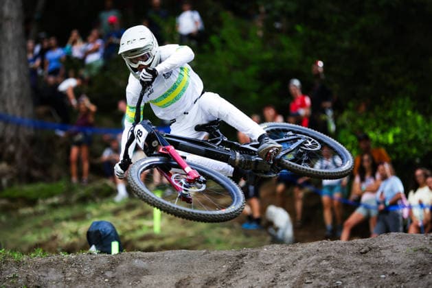 2026 UCI Mountain Bike World Championships Picture by Ed Sykes SWpix.com - 29 08 2026 - Cycling - 2026 UCI Mountain Bike World Championships - Val di Sole, Trentino, Italy - Downhill (DHI) Final - Men Elite - Patrick Ward (Australia) Copyright: x xSWpix.comx(t axPhotographyxHubxLtd)xEdxSykes SWpix.comx SWP-3030-21093