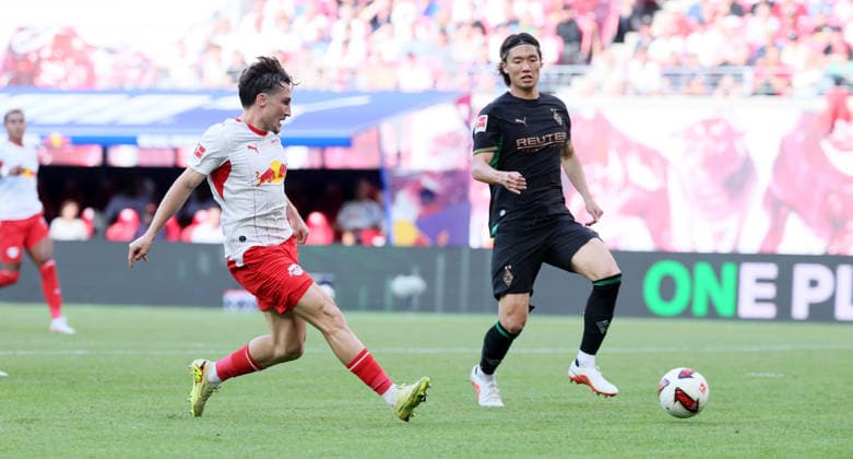 RB Leipzig - Moenchengladbach Bundesliga Leipzig, 29.08.2026, Red Bull Arena, Fußball, 1.Bundesliga, 1.Spieltag , RB Leipzig vs. Borussia Mönchengladbach, Im Bild: Tor für RB Leipzig. Rocco Reitz (20, RB Leipzig) trifft zum 3:0. , Nur zur redaktionellen Nutzung. Only editorial use. , DFL DFB regulations prohibit any use of photographs as image sequences and or quasi-video. , *** RB Leipzig vs. Mönchengladbach, Bundesliga, Leipzig, August 29, 2026, Red Bull Arena, Soccer, 1. Bundesliga, Matchday 1, RB Leipzig vs. Borussia Mönchengladbach, Pictured: Goal by RB Leipzig’s Rocco Reitz (20), RB Leipzig scores to make it 3–0, For editorial use only, DFL and DFB regulations prohibit any use of photographs as image sequences and or quasi-video,