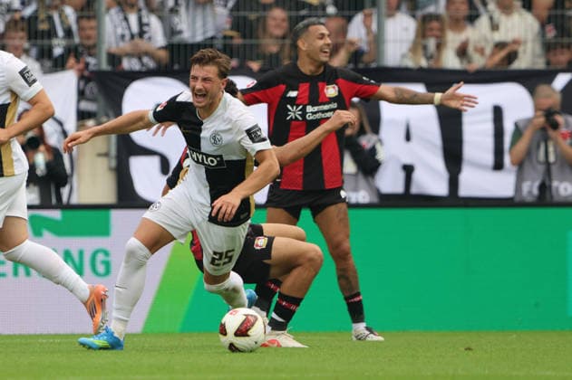 29.08.2026, Fussball, Herren, 1. Bundesliga, Saison 2026 2027, SV 07 Elversberg - Bayer 04 Leverkusen, Lukas Petkov (SV 07 Elversberg) Elversberg Ursapharm-Arena an der Kaiserlinde Saarland Deutschland (DEU) *** August 29, 2026, Soccer, Men s, Bundesliga 1, 2026–2027 Season, SV 07 Elversberg vs. Bayer 04 Leverkusen, Lukas Petkov, SV 07 Elversberg, Elversberg, Ursapharm Arena an der Kaiserlinde, Saarland, Germany, DEU Copyright: xSebastianxBachx