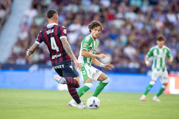 ESP: LaLiga EA Sports UD Levante v Real Betis Rodrigo Riquelme Reche of Real Betis during LaLiga EA Sports, between UD Levante v Real Betis played at Ciudad de Valencia Stadium in Valencia on August 29, 2026 in Spain; Valencia Spain Futbol Copyright: xAgenciaxLOFx