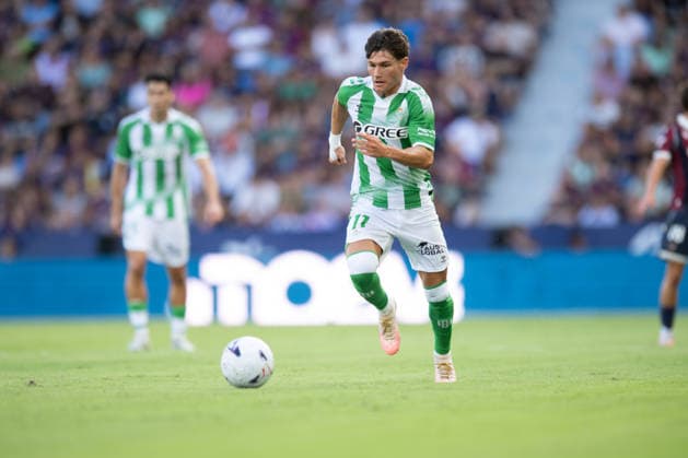 ESP: LaLiga EA Sports UD Levante v Real Betis Fran Garcia of Real Betis during LaLiga EA Sports, between UD Levante v Real Betis played at Ciudad de Valencia Stadium in Valencia on August 29, 2026 in Spain; Valencia Spain Futbol Copyright: xAgenciaxLOFx