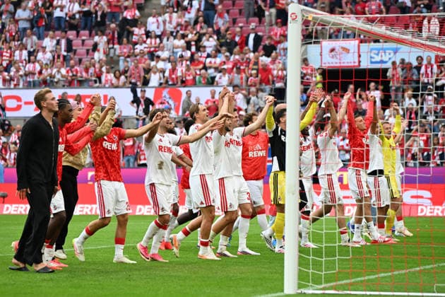 Spieler 1. FC Koeln Jubel, jubeln waehrend des Spiels der 1. Bundesliga zwischen 1. FC Koeln und TSG Hoffenheim, RheinEnergieStadion am 29. August 2026 in Koeln, Deutschland. (Foto von Ralf Treese DeFodi Images) +++ Spieler 1. FC Koeln celebrates, celebrating during the Bundesliga match between 1. FC Koeln and TSG Hoffenheim at RheinEnergieStadion on August 29, 2026 in Cologne, Germany. (Photo by Ralf Treese DeFodi Images) DFB DFL REGULATIONS PROHIBIT ANY USE OF PHOTOGRAPHS AS IMAGE SEQUENCES AND OR QUASI-VIDEO. (Photo by Ralf Treese DeFodi Images) - *** 1. FC Köln player celebrates during the Bundesliga match between 1. FC Köln and TSG Hoffenheim, RheinEnergieStadion on August 29, 2026, in Cologne, Germany. Photo by Ralf Treese, DeFodi Images. Player 1 FC Cologne celebrates during the Bundesliga match between 1 FC Cologne and TSG Hoffenheim at RheinEnergieStadion on August 29, 2026 in Cologne, Germany. Photo by Ralf Treese, DeFodi Images. DFB and DFL regulations prohibit any use of photographs as image sequences and or quasi-video. Photo by Ralf Treese, DeFodi Images.