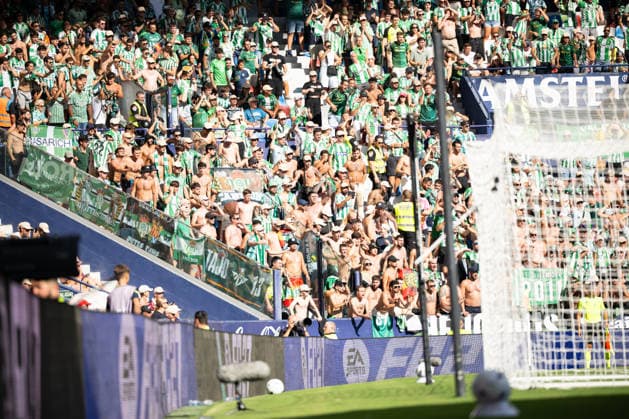 ESP: LaLiga EA Sports UD Levante v Real Betis fans of Real Betis during LaLiga EA Sports, between UD Levante v Real Betis played at Ciudad de Valencia Stadium in Valencia on August 29, 2026 in Spain; Valencia Spain Futbol Copyright: xAgenciaxLOFx