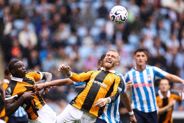 Coventry City v Hull City 29 August 2026, Coventry - Premier League Football - Coventry City v Hull City - Ollie McBurnie of Hull City - Photo: Jacques Feeney Offside. Coventry UK Copyright: xJacquesxFeeneyx xOffsidexOffside