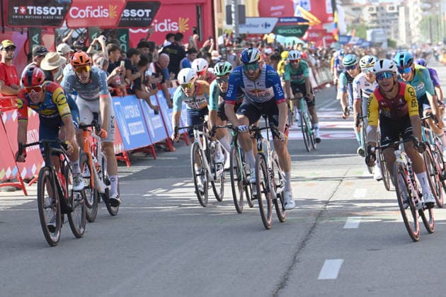 29-08-2026 Vuelta A Espana; Tappa 08 Pucol - Xeraco; 2026, Cofidis; 2026, Lidl - Trek; 2026, Red Bull - Bora Hansgrohe; Coquard, Bryan; Pedersen, Mads; Meeus, Jordi; Xeraco; 