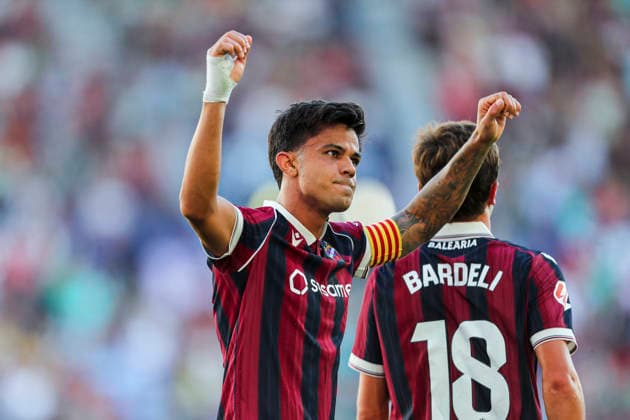 August 29, 2026, Valencia, Valencia, SPAIN: Roger Brugue of Levante UD celebrates a goal during the Spanish league, LaLiga EA Sports, football match played between Levante UD and Real Betis Balompie at Ciutat de Valencia stadium on August 29, 2026, in Valencia, Spain. Levante UD V Real Betis Balompie - LaLiga EA Sports  - ZUMAa181 20260829_zaa_a181_075 Copyright: xIvanxTerronx