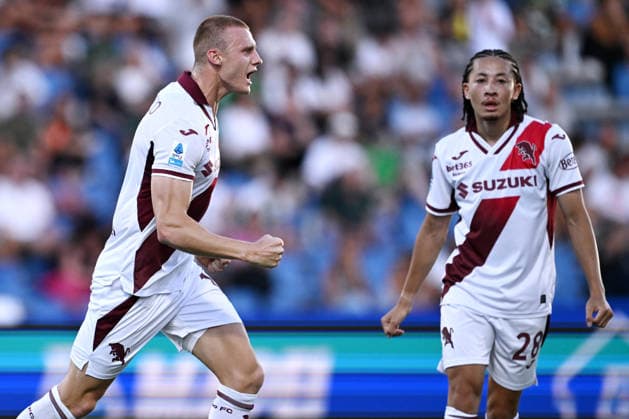 Db Reggio Emilia 29 08 2026 - campionato di calcio serie A Sassuolo-Torino foto Daniele Buffa Image nella foto: esultanza gol Pietro Comuzzo 