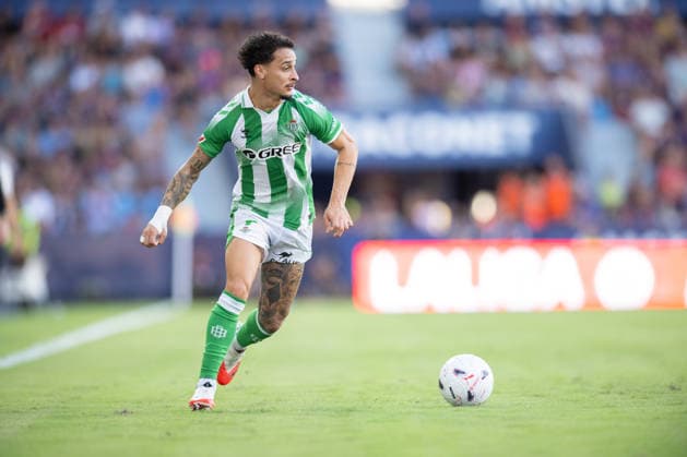ESP: LaLiga EA Sports UD Levante v Real Betis Antony Matheus Dos Santos of Real Betis during LaLiga EA Sports, between UD Levante v Real Betis played at Ciudad de Valencia Stadium in Valencia on August 29, 2026 in Spain; Valencia Spain Futbol Copyright: xAgenciaxLOFx