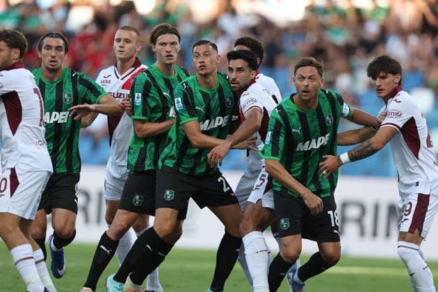 Action in area i during the Serie A soccer match between Sassuolo and Torino at the Mapei Stadium in Reggio Emilia, north east Italy - August1 29, 2026. - Soccer  Copyright: xGiannixSantandrea LaPressex